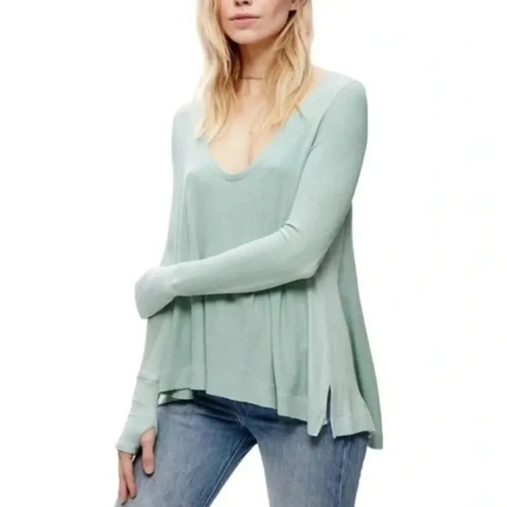 Free People We the Free Green Top